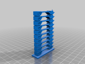 PointyTempTowerPLA-300x225 ما هو برج الحرارة (Temperature Tower) في الطباعة ثلاثية الأبعاد؟